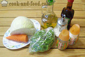 Vitaminas salotos kopūstų ir morkų