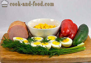 Salotos su kumpiu ir kiaušiniais