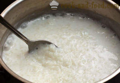 Pieno ryžių košė - Žingsnis po žingsnio receptas