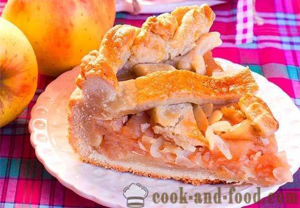 Obuolių pyragas, kaip virėjas tortas su obuoliais