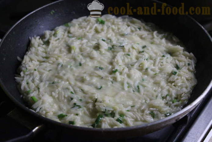 Skanus trapus ryžių garnyras su grietine ir žolelėmis - kaip virėjas skanus garnyras ryžiai, žingsnis po žingsnio receptas nuotraukomis