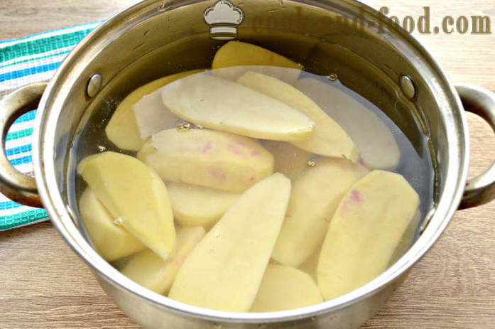 Bulvių koše su grietine - kaip virti bulvių koše, žingsnis po žingsnio receptas nuotraukomis