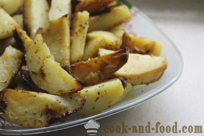 Keptos bulvės su medaus ir garstyčių orkaitėje - taip skanus virėjas bulvės skylę, žingsnis po žingsnio receptai su fot
