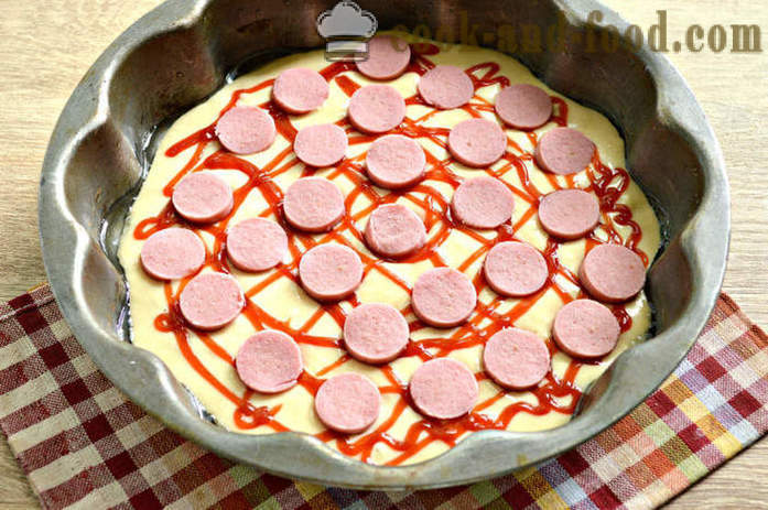 Naminė pica į tešlą be mielių - Kaip pasiruošti greitai pica picerija, žingsnis po žingsnio receptas nuotraukomis