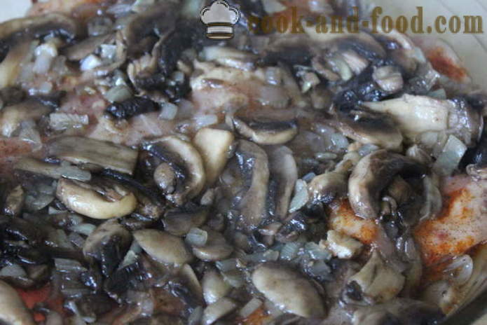 Vištienos šlaunis be kaulo su grybais orkaitėje - Kaip virėjas skanus vištienos šlaunelės orkaitėje, su po žingsnio receptas nuotraukomis žingsnio