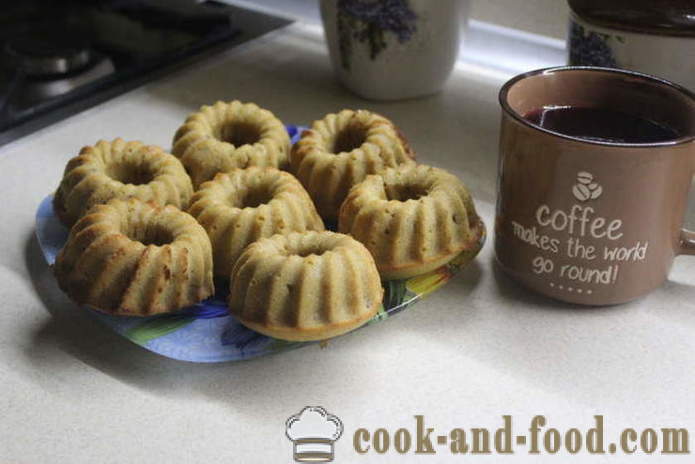 Kava ir bandelės iš orkaitės medaus - kaip iškepti pyragai su kefyro silikono formų, žingsnis po žingsnio receptas nuotraukomis