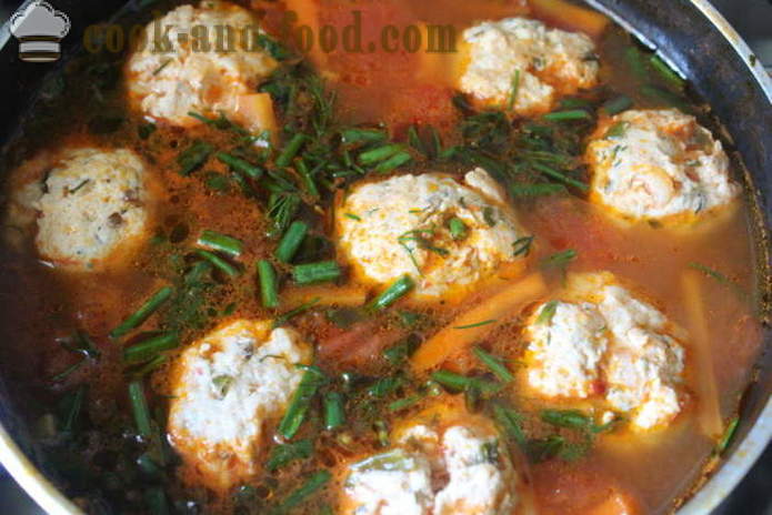 Pupelių sriuba su frikadelėmis - kaip virėjas sriuba su pupelėmis ir mėsos, žingsnis po žingsnio receptas nuotraukomis