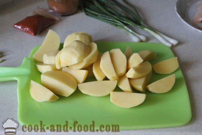 Bulvės su paprika ir česnaku - kaip virėjas skanus bulves su paprika, žingsnis po žingsnio receptas nuotraukomis