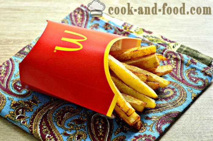 Gruzdintos bulvytės į McDonalds - kaip virėjas gruzdintas bulvytes į keptuvę, žingsnis po žingsnio receptas nuotraukomis