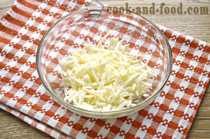 Salotos su vištiena ir sūriu - kaip virėjas vištienos salotos su lydytu sūriu, po žingsnio receptas žingsnį su nuotraukomis ir vaizdo