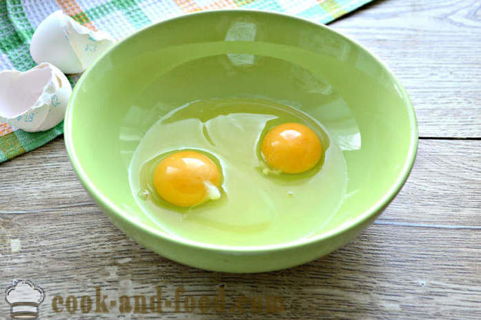 Kiaušinių suktinukai su krakmolu ir majonezu - kaip padaryti, kad blynai kiaušinių salotos, žingsnį po žingsnio receptas nuotraukomis