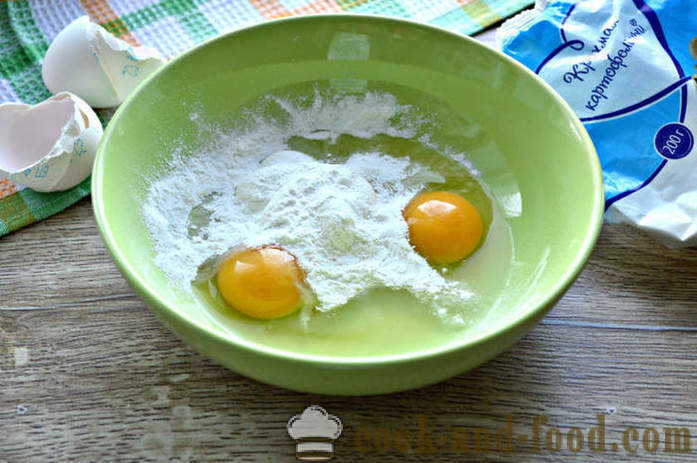 Kiaušinių suktinukai su krakmolu ir majonezu - kaip padaryti, kad blynai kiaušinių salotos, žingsnį po žingsnio receptas nuotraukomis