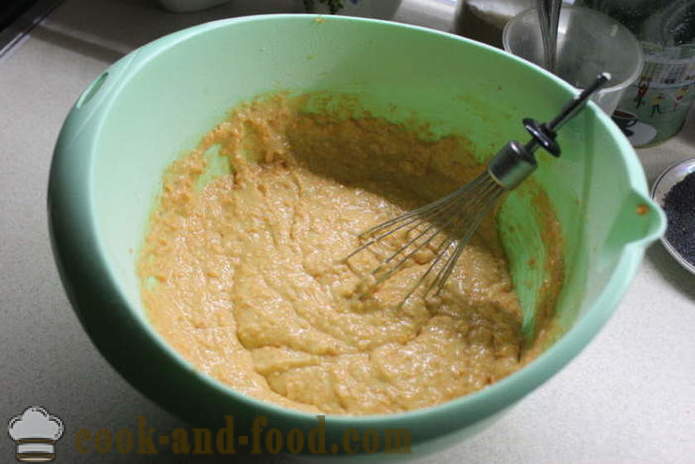 Paprasta pyragas su morkomis ir aguonomis - Kaip iškepti morkų pyragą orkaitėje, su po žingsnio receptas nuotraukomis žingsnio