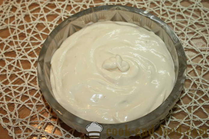 Varškės kremas Tiramisu be kiaušinių - kaip padaryti Tiramisu grietinėlės tortas, žingsnis po žingsnio receptas nuotraukomis