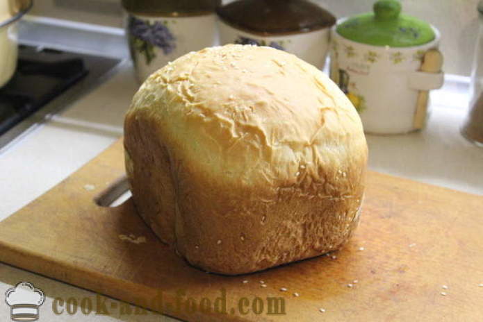 Paukščių balta duona ir duonos mašina - kaip kepti duoną piene, žingsnis po žingsnio receptas nuotraukomis