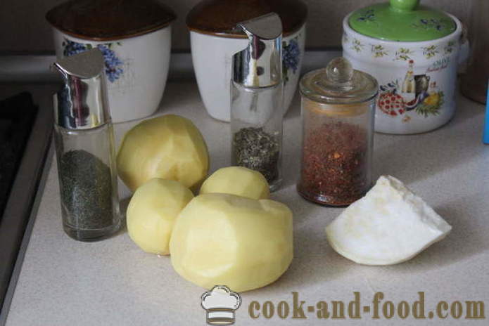 Bulvės ir salierai orkaitėje - kaip skaniai daržovių kepkite orkaitėje, su po žingsnio receptas nuotraukomis žingsnio