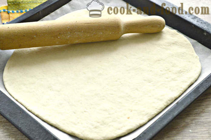 Lieknas mielių pyragas su kopūstais - Kaip iškepti Bezmięsny kopūstų pyragą į orkaitę, su po žingsnio receptas nuotraukomis žingsnio