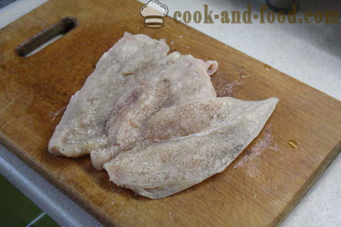 Keptos vištienos vyniotinis orkaitėje - kaip keptos vištienos vyniotinis į folijoje orkaitėje, su po žingsnio receptas nuotraukomis žingsnio