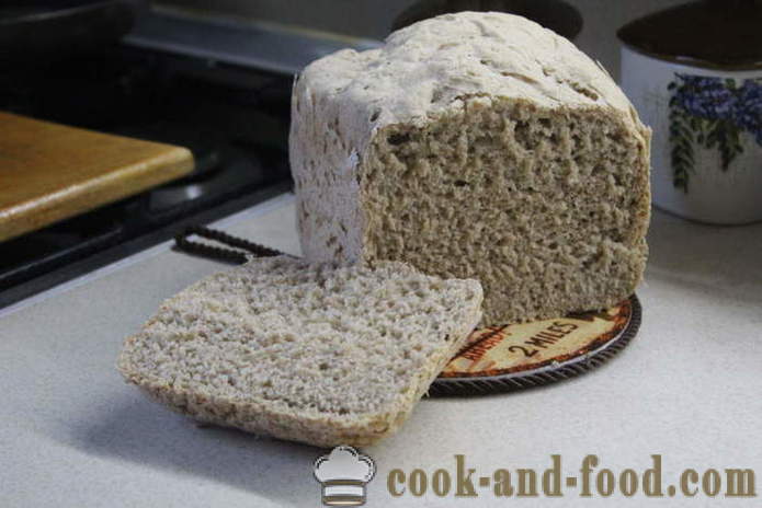 Grubus duona duonos formuotojas iš rugių ir kviečių miltų - kaip padaryti, kad duonos iš įvairių rūšių miltų duonos virimo aparatas, žingsnis po žingsnio receptas nuotraukomis