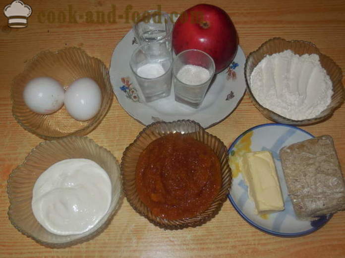 Meduoliai su imbiero priedais su obuoliais ir chalva - Kaip Padaryti Gingerbread namus, žingsnis po žingsnio receptas nuotraukomis