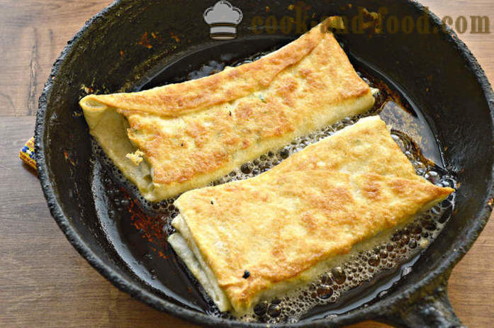 Vokai pita su sūriu ir žolelėmis - Kaip Padaryti vokus iš Lavašas su sūriu, žingsnis po žingsnio receptas nuotraukomis