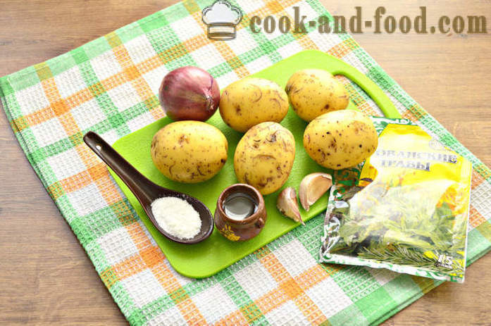 Keptos bulvių skiltelės orkaitėje - kaip keptos bulvių skiltelės su traškia plutele, su po žingsnio receptas nuotraukomis žingsnio
