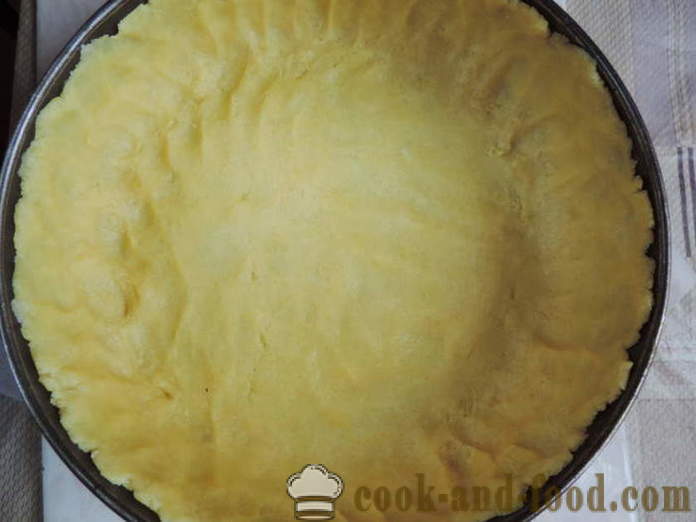 Naminis varškės pyragas su varške dėl shortcrust tešlos - Kaip padaryti, kad sūrio namuose, žingsnis po žingsnio receptas nuotraukomis