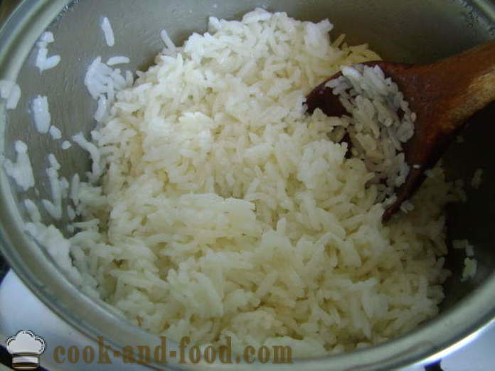 Mėsos kukuliai iš maltos jautienos su ryžiais keptuvėje - kaip virėjas kukuliai iš maltos jautienos ir padažu, su po žingsnio receptas nuotraukomis žingsnio