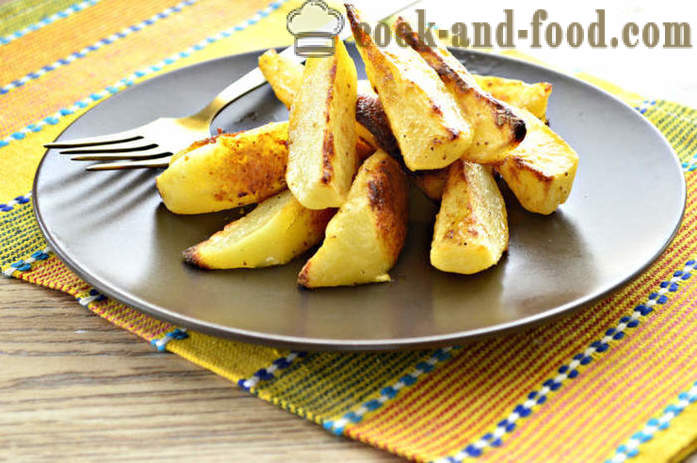 Bulvės su majonezu orkaitėje - kaip keptos bulvės orkaitėje su majonezu, žingsnis po žingsnio receptas nuotraukomis