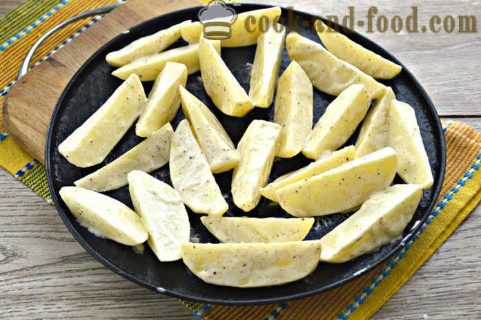 Bulvės su majonezu orkaitėje - kaip keptos bulvės orkaitėje su majonezu, žingsnis po žingsnio receptas nuotraukomis