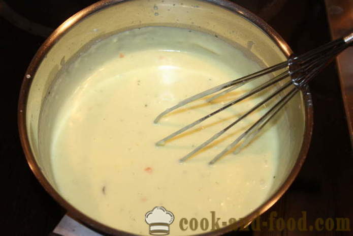 Lazanija su vištiena ir sūrio padažu ir pieno - kaip virėjas lasagna namuose orkaitėje, su po žingsnio receptas nuotraukomis žingsnio