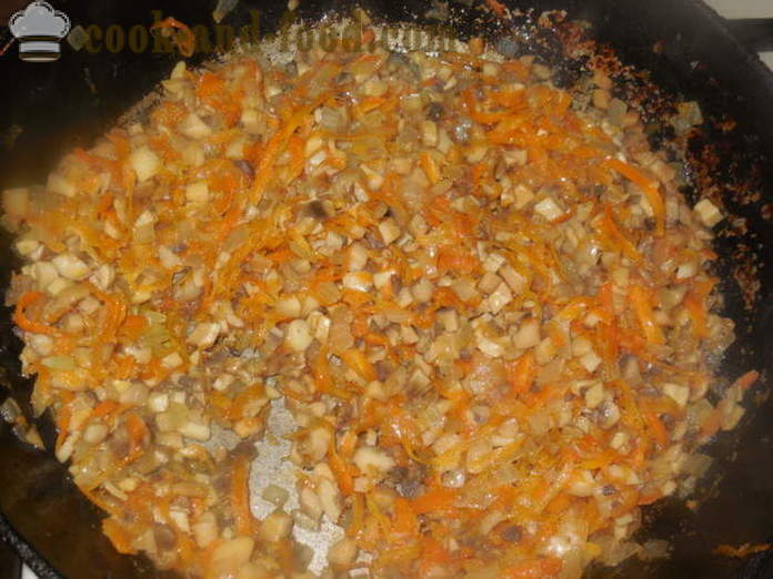 Įdaryti kopūstai su grikių, bulvių ir grybų - kaip virėjas Bezmięsny įdaryti su grikiais, žingsnis po žingsnio receptas nuotraukomis
