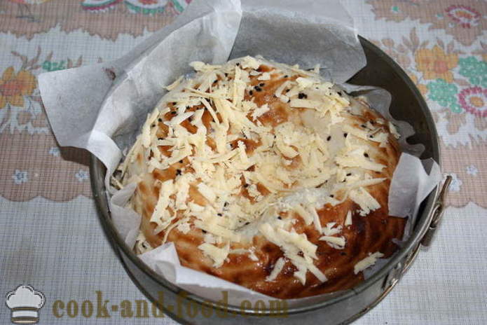 Uzbekų duona su sūriu orkaitėje - kaip virėjas karštų sumuštinių su sūriu namuose, žingsnis po žingsnio receptas nuotraukomis
