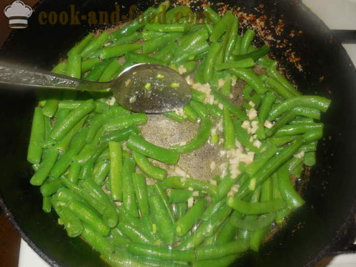 Šparaginės pupelės keptuvėje - kaip virėjas skanus šparaginės pupelės, žingsnis po žingsnio receptas nuotraukomis