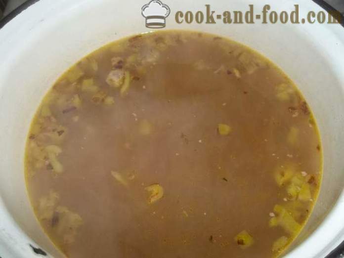 Grikių sriuba su jautiena - kaip virėjas grikių sriuba sultinys, žingsnis po žingsnio receptas nuotraukomis