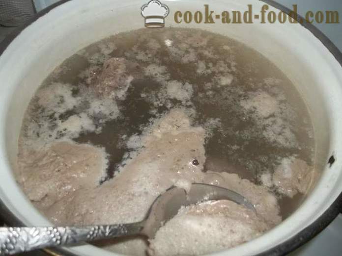 Grikių sriuba su jautiena - kaip virėjas grikių sriuba sultinys, žingsnis po žingsnio receptas nuotraukomis