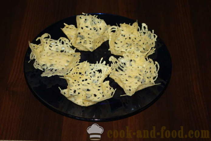 Skanus grybų salotos sūrio krepšelio - Kaip Padaryti sūrio krepšelius salotos, žingsnį po žingsnio receptas nuotraukomis