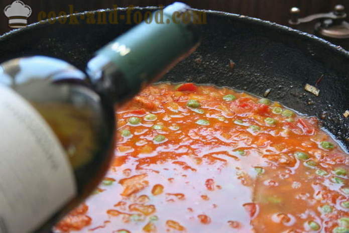 Klasikinis paella su vištiena ir jūros gėrybių - Kaip Padaryti paelja namuose, žingsnis po žingsnio receptas nuotraukomis