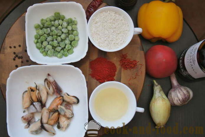 Klasikinis paella su vištiena ir jūros gėrybių - Kaip Padaryti paelja namuose, žingsnis po žingsnio receptas nuotraukomis