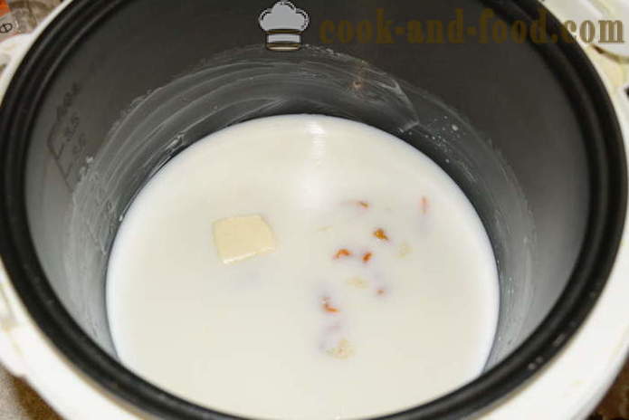 Skanus ryžių košė su pienu multivarka - Kaip užvirinti ryžių pienas košė, žingsnis po žingsnio receptas nuotraukomis