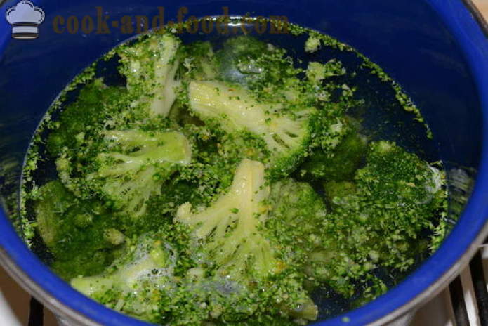 Skanus daržovių tyrės iš šaldytų brokolių - kaip virti brokoliai tyrės, žingsnis po žingsnio receptas nuotraukomis
