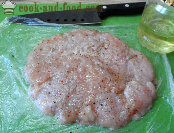 Vištienos kotletai su sūriu orkaitėje - kaip virėjas snukis vištiena yra skani, su po žingsnio receptas nuotraukomis žingsnio