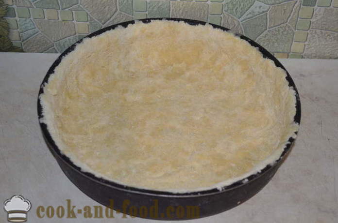 Caras sūrio su grietinėlės sūriu orkaitėje - kaip virėjas pyragas tešla su sūriu, žingsnis po žingsnio receptas nuotraukomis