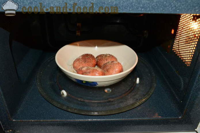 Greita Bulvė mikrobangų - kiek skanus keptos bulvės į odą mikrobangų krosnelė, su po žingsnio receptas nuotraukomis žingsnio