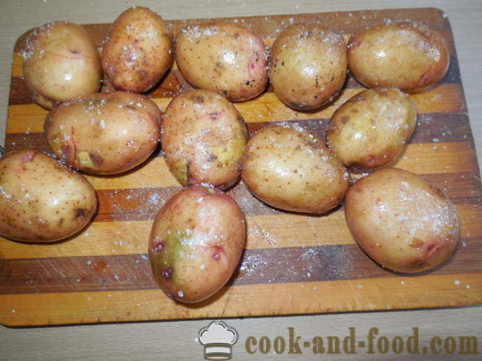 Keptos bulvės su lupena orkaitėje - taip skanus keptos bulvės savo odos orkaitėje, su po žingsnio receptas nuotraukomis žingsnio