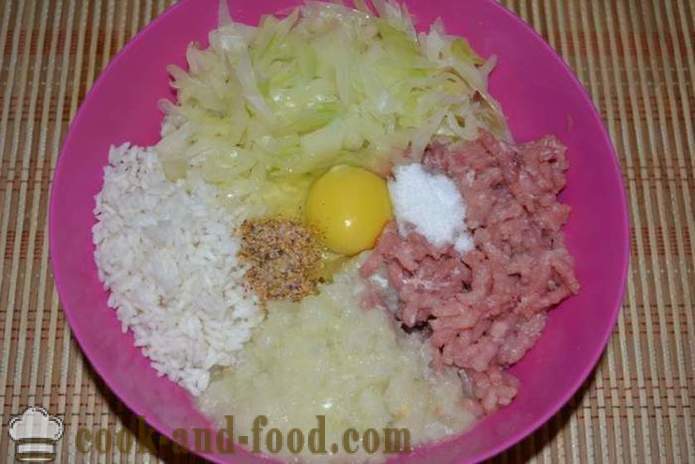 Lazy Balandėliai su malta mėsa ir ryžiais - Kaip Padaryti tingus kopūstų suktinukai su maltos mėsos ir kopūstų, žingsnis po žingsnio receptas nuotraukomis