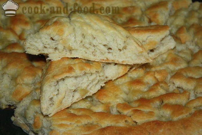 Italų Focaccia duona su imbiero įdaru druskos - kaip virėjas italų focaccia duoną namuose, žingsnis po žingsnio receptas nuotraukomis