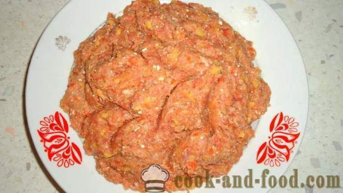 Dietiniai kotletai veršienos su morkomis ir svogūnais - kaip virėjas skanus veršienos kotletai, žingsnis po žingsnio receptas nuotraukomis