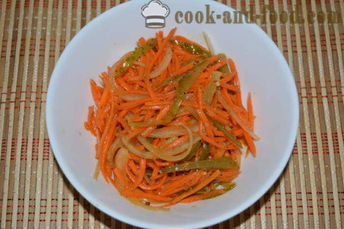 Paprastas salotos su Korėjos morkų ir agurkų - kaip virėjas Korėjos salotos morkų ir agurkų, su po žingsnio receptas nuotraukomis žingsnio