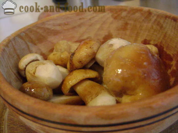 Skanus grybų sriuba iš šaldytų baltų grybų - kaip virėjas sriuba iš šaldytų baltų grybų, žingsnis po žingsnio receptas nuotraukomis